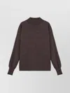 Maison Margiela Four Stitches Wool Turtleneck Sweater In Multi