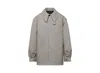 Maison Margiela Twill Oversize Jacket Jackets Gray In Gray