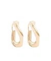 Maison Margiela Twisted Chain Earrings In Yellow
