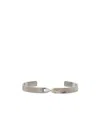 Maison Margiela Twisted Number-engraved Bracelet In Gray