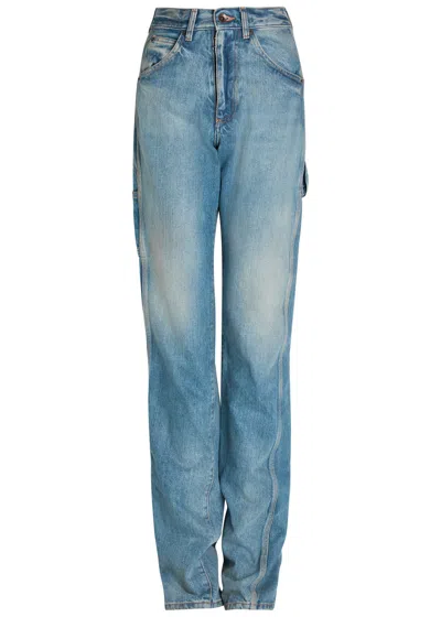 Maison Margiela Button-fastening Straight-leg Jeans In Blue