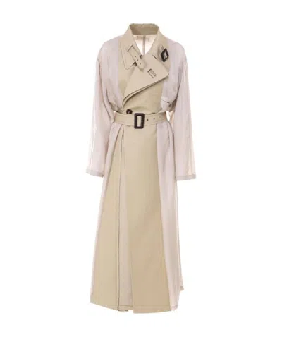 MAISON MARGIELA MAISON MARGIELA PANELLED TRENCH COAT