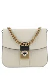 Maison Margiela Two-tone Leather And Cotton New Lock Square Handbag