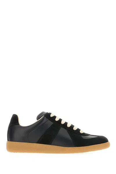 Maison Margiela Two-tone Leather And Suede Replica Sneakers