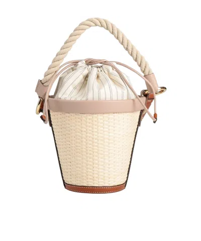 Maison Margiela Two-tone Handbags In Brown