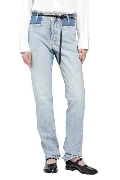 Maison Margiela Two-tone Jeans In Blue