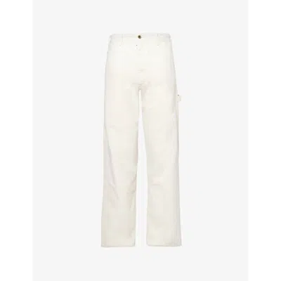 Maison Margiela Ulti-pocket Relaxed Cotton Cargo Trousers Ecru In Cream