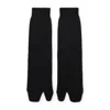 Maison Margiela Bootleg Tabi Wool Socks In Black