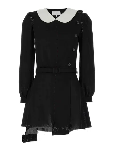 MAISON MARGIELA VESTIDO MIDI - BLANCO