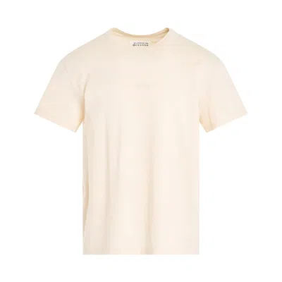 Maison Margiela Upside Down Logo T-shirt In Neutral