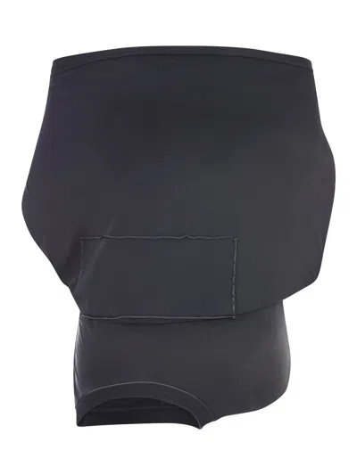 Maison Margiela Upside Down Top In Black
