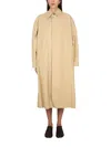 Maison Margiela Utility Style Trench Coat In Beige