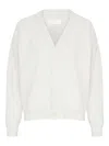 Maison Margiela V-neck Button Cardigan In White