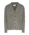Maison Margiela Textured Button-up Cardigan In Gray