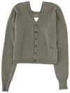 Maison Margiela V-neck Cardigan In Gray