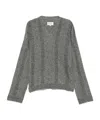 Maison Margiela V-neck Skintwear In Grey Linen And Cotton In Gray