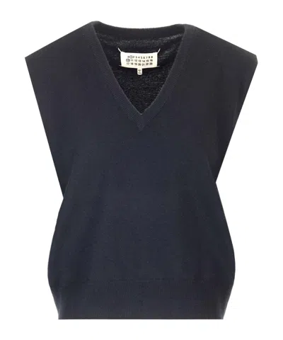 MAISON MARGIELA V-NECK KNITTED VEST