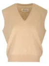 Maison Margiela Knitted V-neck Wool Vest