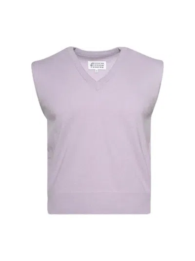 Maison Margiela V-neck Vest Lilac