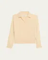 Maison Margiela V-neck Wool Polo Sweater In Neutral