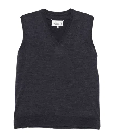 MAISON MARGIELA V-NECK WOOL VEST
