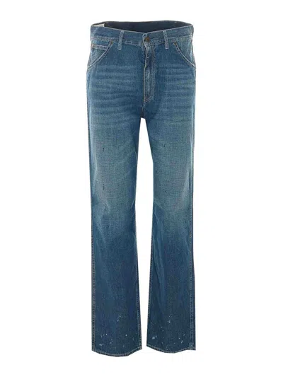 Maison Margiela Denim Jeans In Blue
