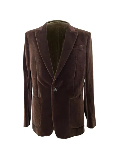Pre-owned Maison Margiela Velvet Blazer In Brown