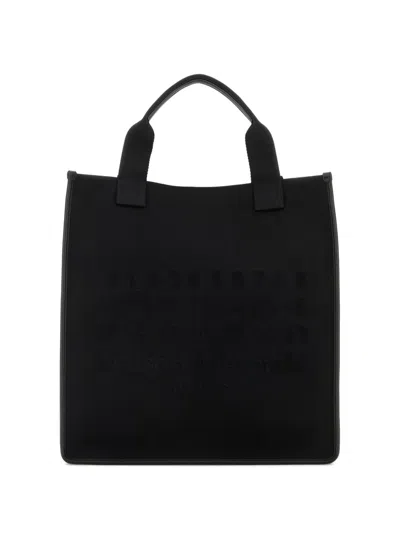 Maison Margiela Vertical Shopping Tote Bag In Black