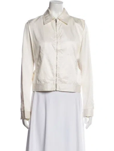 Pre-owned Maison Margiela Vintage 2000's Biker Jacket In White