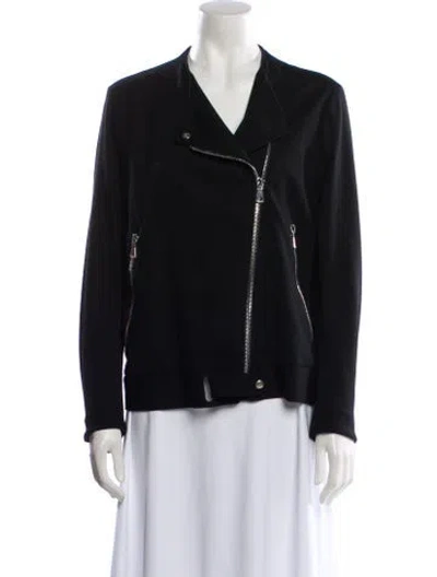 Pre-owned Maison Margiela Vintage 2001 Biker Jacket In Blue