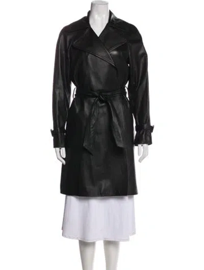 Pre-owned Maison Margiela Vintage 2008 Trench Coat In Black