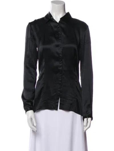 Pre-owned Maison Margiela Vintage 2009 Button-up Top In Black