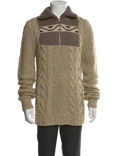 Pre-owned Maison Margiela Vintage 2011 Polo Sweater In Neutral