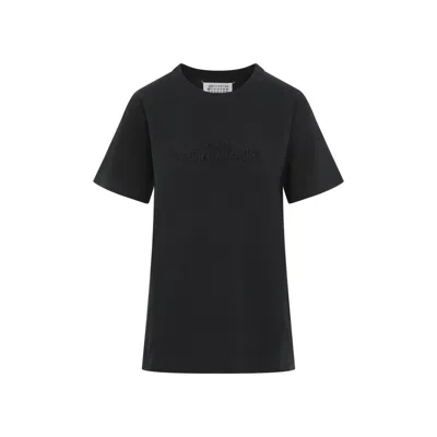 MAISON MARGIELA MAISON MARGIELA VINTAGE BLACK COTTON T-SHIRT