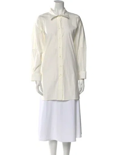 Pre-owned Maison Margiela Vintage Long Sleeve Tunic In White