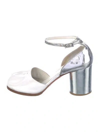 Pre-owned Maison Margiela Vintage Mary Jane Tabi D'orsay Pumps In White