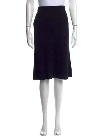 Pre-owned Maison Margiela Vintage Midi Length Skirt In Black