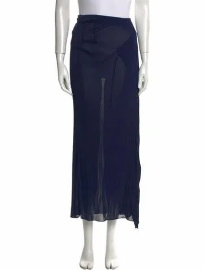 Pre-owned Maison Margiela Vintage Midi Length Skirt In Blue
