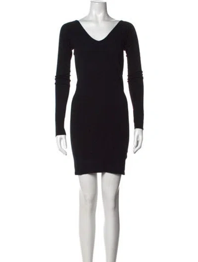 Pre-owned Maison Margiela Vintage Mini Dress In Black