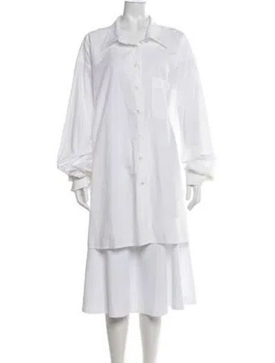 Pre-owned Maison Margiela Vintage Mini Dress In White