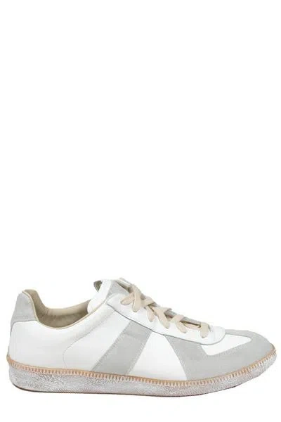 MAISON MARGIELA VINTAGE NAPPA AND SUEDE REPLICA SNEAKERS FOR MEN