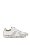 MAISON MARGIELA VINTAGE NAPPA AND SUEDE REPLICA SNEAKERS IN
