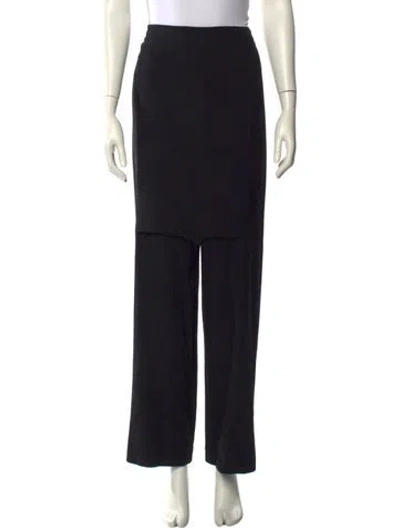 Pre-owned Maison Margiela Vintage Wide Leg Pants In Black