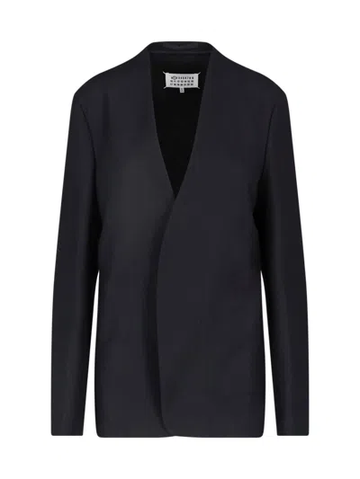 Maison Margiela Virgin Wool Blazer In Black