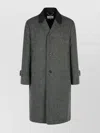 Maison Margiela Single-breasted Coat In Virgin Wool Blend In Gray
