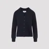 Maison Margiela Wool Blend Cardigan In Black