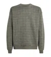 Maison Margiela Virgin Wool Check Sweater In Green