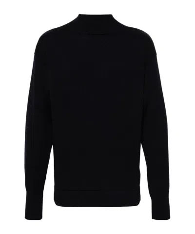 Maison Margiela Virgin-wool High-neck Sweater In Black