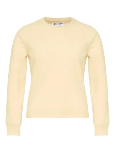 Maison Margiela Virgin Wool Jumper In Neutral