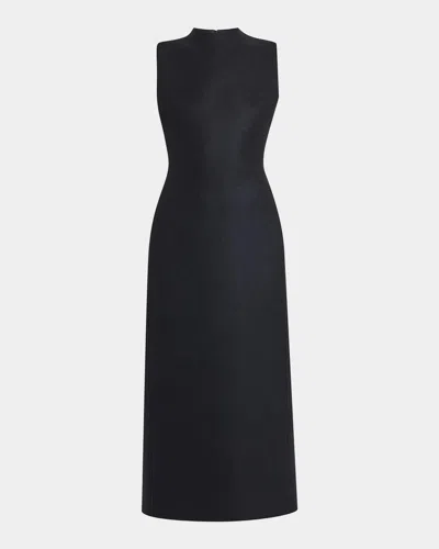 Maison Margiela Virgin Wool Midi Dress In Multi